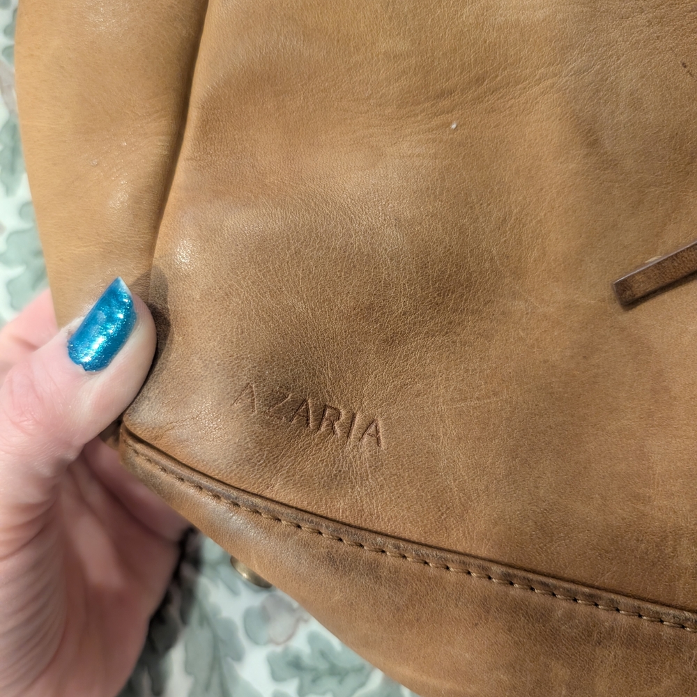 GENUINE LEATHER Azaria Luxe La Mère Original Backpack Diaper Bag - Picture 3 of 6